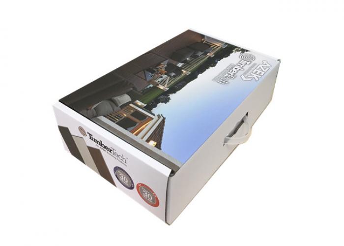 定制的出廠價0427風(fēng)格corruagted紙箱與塑料手柄